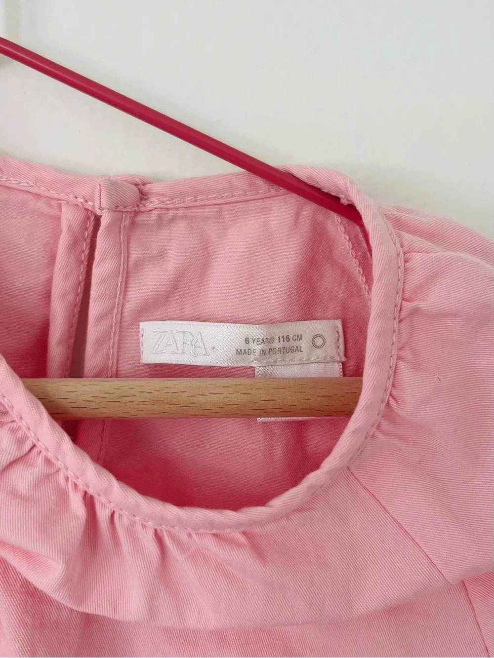 Zara Pink Bow-Sleeve Tiered Dress
